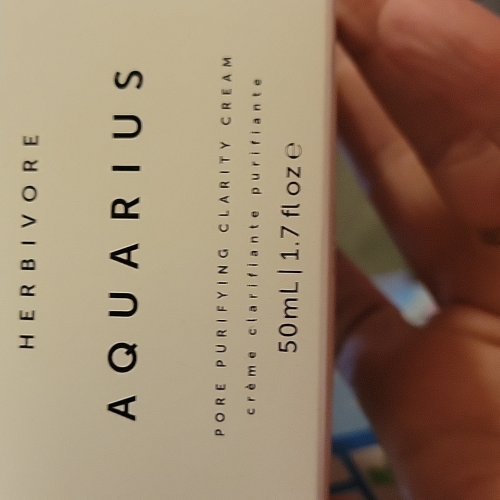 Herbivore Aquarius 50ml Pore Purifying Clarity Cream 50ml New in Box